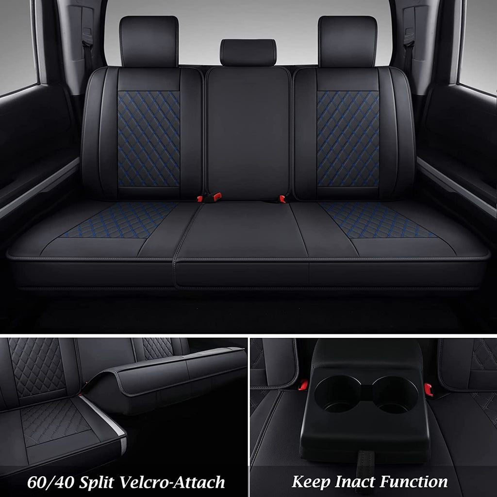 Coverado 2007-2021 Toyota Tundra CrewMax Cab Custom Fit Car Seat Cover Waterproof 2 Seats Front Set / 5 Seats Full Set