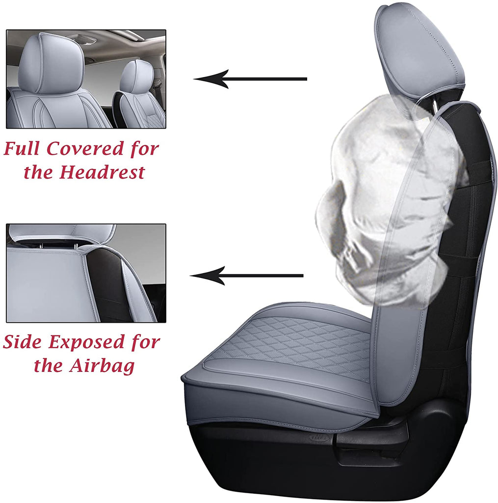 Coverado 2007-2021 Toyota Tundra CrewMax Cab Custom Fit Car Seat Cover Waterproof 2 Seats Front Set / 5 Seats Full Set