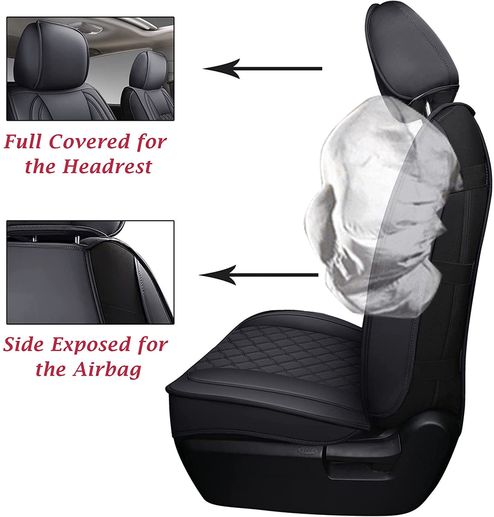 Coverado 2007-2021 Toyota Tundra CrewMax Cab Custom Fit Car Seat Cover Waterproof 2 Seats Front Set / 5 Seats Full Set