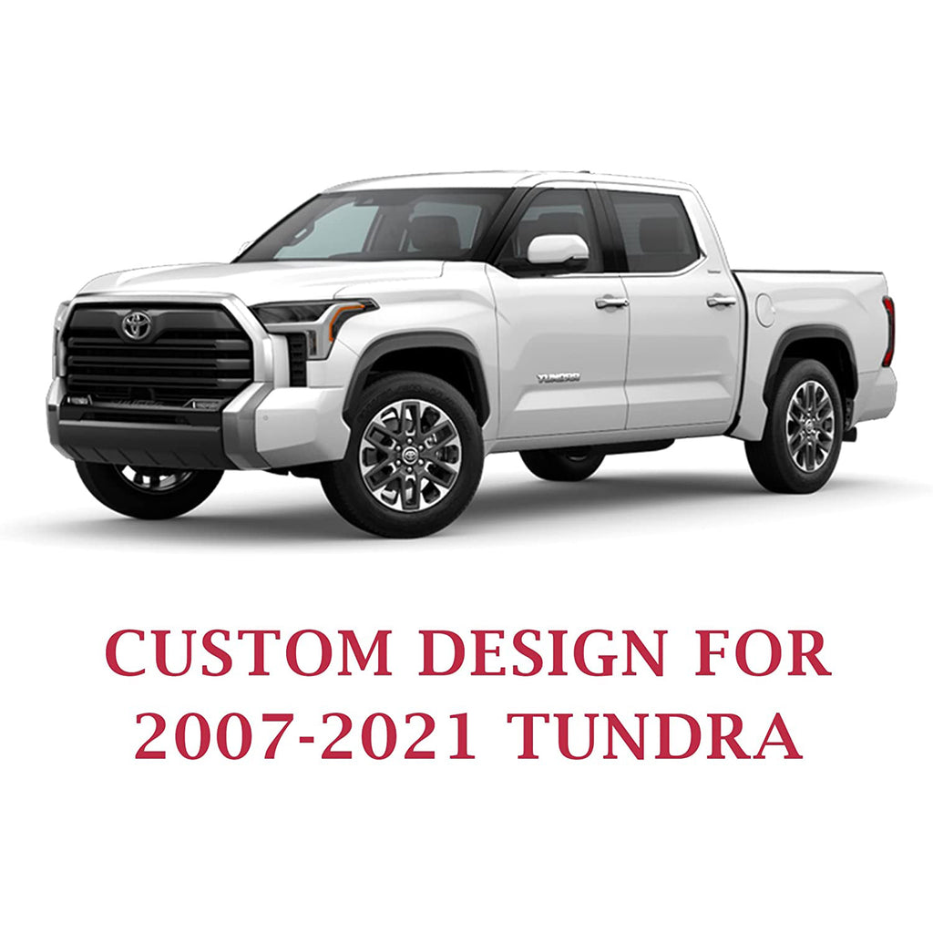 Coverado 2007-2021 Toyota Tundra CrewMax Cab Custom Fit Car Seat Cover Waterproof 2 Seats Front Set / 5 Seats Full Set