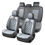 Coverado 5 Seats Full Set Quality Front and Rear Seat Covers Faux Leather Waterproof Universal Fit
