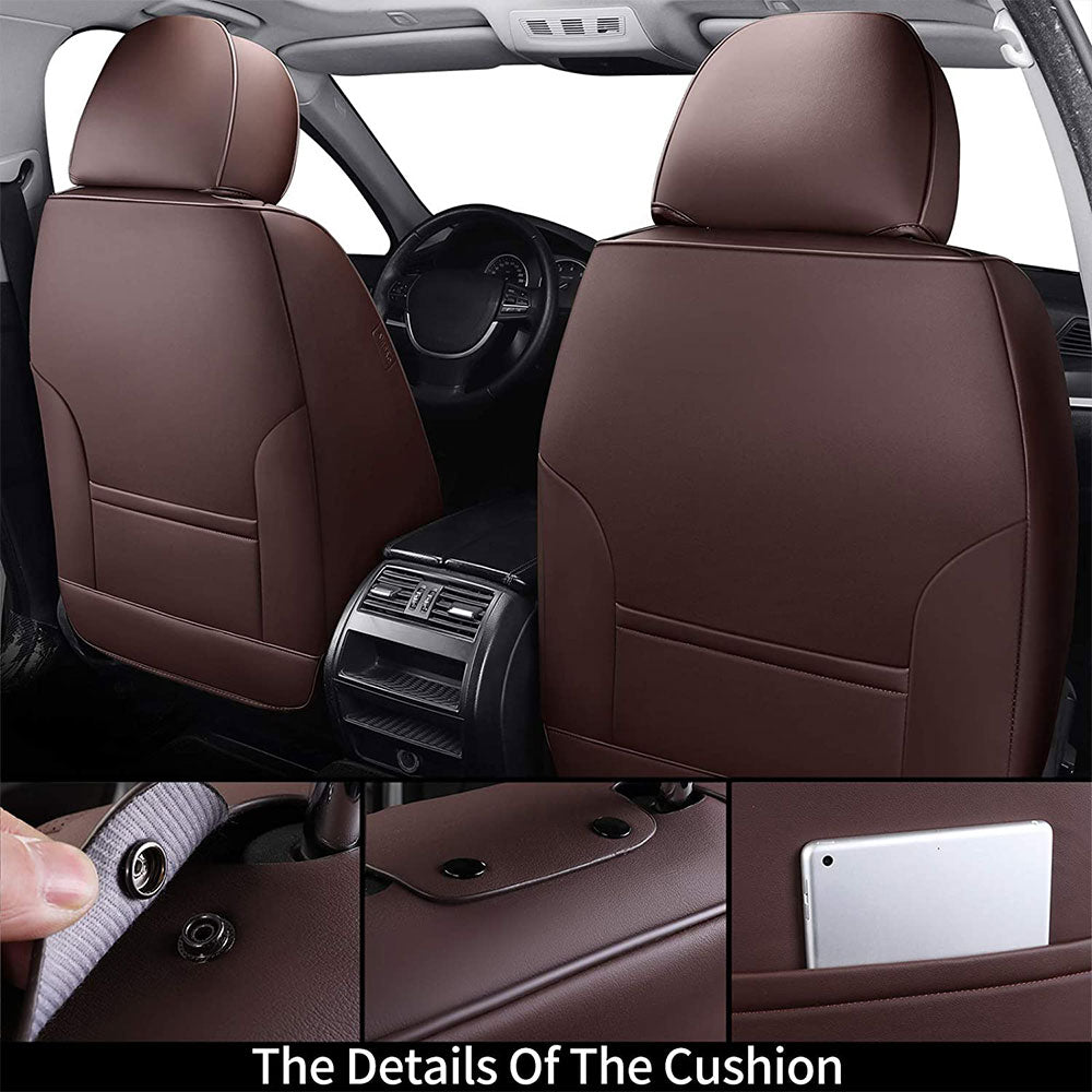 Coverado Seat Cover For Cars Seat Cover Washable Fit Car Brown 3