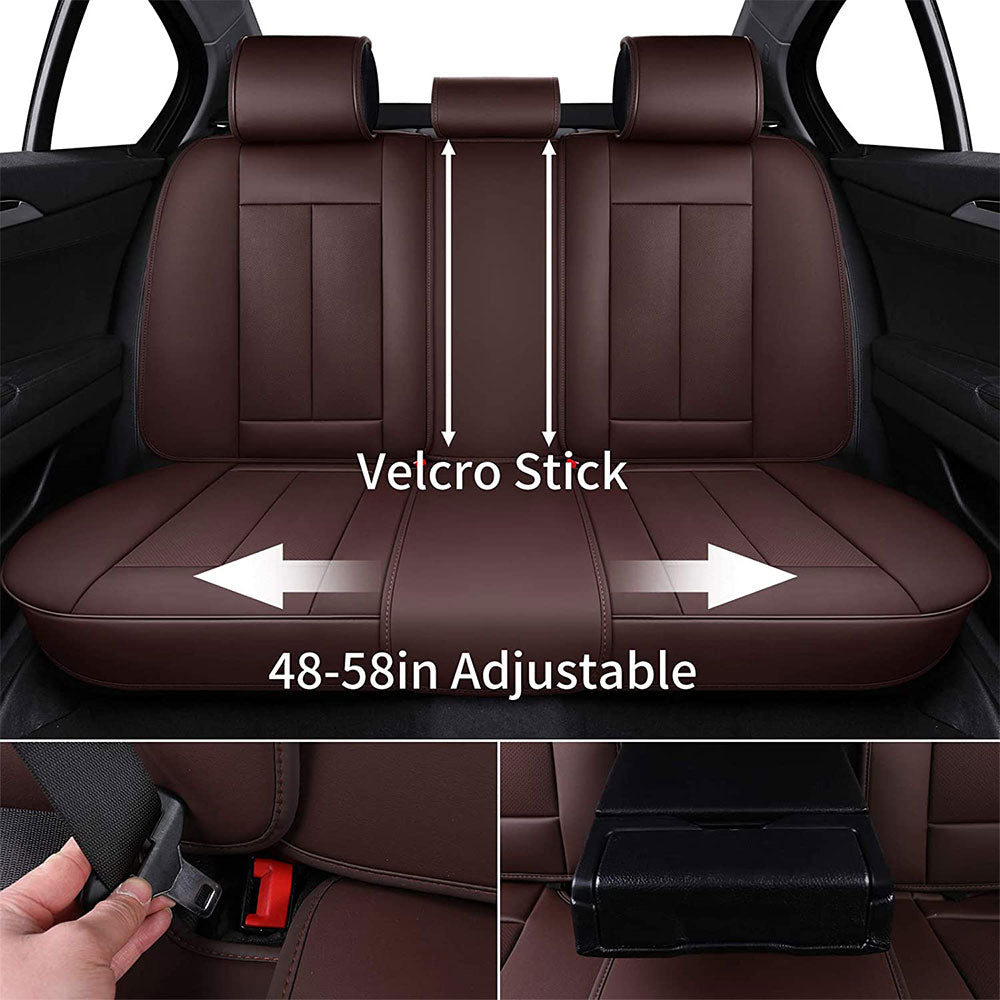 Coverado Seat Cover Car Seat Cover Sweat Fit Truck Brown 8