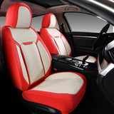 Coverado Front Car Seat Covers Set High Quality Faux Leather Waterproof Universal Fit