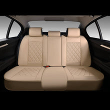 Load image into Gallery viewer, Coverado Front and Back Seat Covers Faux Leather Breathable Waterproof Universal Fit