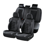 Coverado Velvet Full Set Car Seat Covers 5 Seats Front Back Auto Seat Protectors Universal Fit