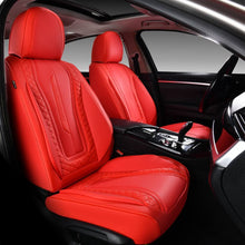 Load image into Gallery viewer, Coverado Full Set Faux Leather Front and Back Car Seat Covers Waterproof Universal Fit