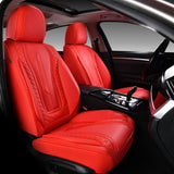 Coverado Front Seat Covers for Cars Faux Leather Waterproof Auto Seat Cover Universal Fit