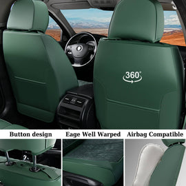 50% OFF🔥🔥 Coverado Front Auto Seat Covers 2 Seats Velvet Driver Passenger Seat Protectors Universal Fit