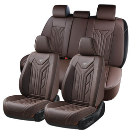 Coverado Quality Leatherette Front and Back Car Seat Covers Universal Fit Seat Protectors