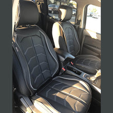 Load image into Gallery viewer, 🔥🔥🔥 Coverado 2 Pieces Car Seat Cushion Faux Leather with Muscular Lines Design 1/2 Covers Universal Fit