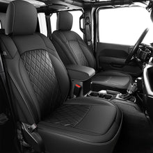 Load image into Gallery viewer, Coverado Seat Covers for 2018-2025 Jeep Wrangler JK JL 2-Door/4-Door Faux Leather Custom Fit