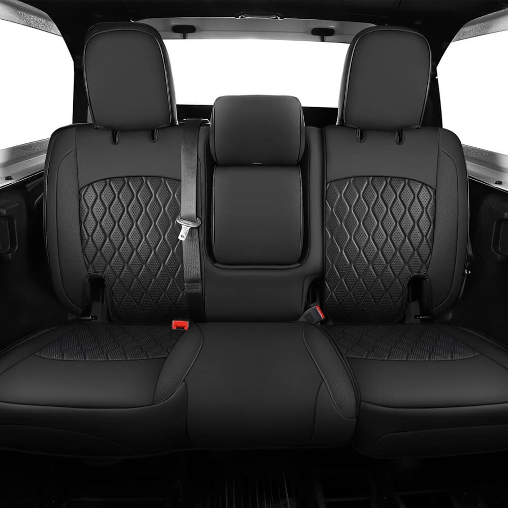 Coverado Seat Covers for 2018-2025 Jeep Wrangler JK JL 2-Door/4-Door Faux Leather Custom Fit