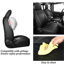 Load image into Gallery viewer, Coverado Seat Covers for 2018-2025 Jeep Wrangler JK JL 2-Door/4-Door Faux Leather Custom Fit