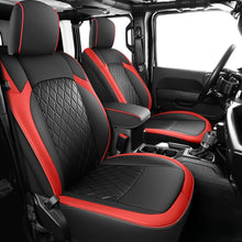 Load image into Gallery viewer, Coverado Seat Covers for 2018-2025 Jeep Wrangler JK JL 2-Door/4-Door Faux Leather Custom Fit