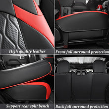 Load image into Gallery viewer, Coverado Seat Covers for 2018-2025 Jeep Wrangler JK JL 2-Door/4-Door Faux Leather Custom Fit
