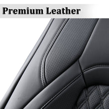 Load image into Gallery viewer, 2009-2018 Ram 1500, 2010-2024 Ram 2500 3500 Crew Cab Custom Fit Seat Covers Coverado Leather Auto Seat Protector with Concave Front, Split Curved Back/ Flat Back Seats Full Coverage