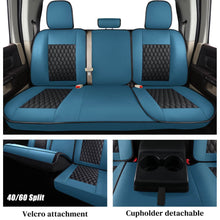 Load image into Gallery viewer, 2009-2018 Ram 1500, 2010-2024 Ram 2500 3500 Crew Cab Custom Fit Seat Covers Coverado Leather Auto Seat Protector with Concave Front, Split Curved Back/ Flat Back Seats Full Coverage