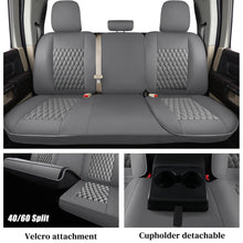 Load image into Gallery viewer, 2009-2018 Ram 1500, 2010-2024 Ram 2500 3500 Crew Cab Custom Fit Seat Covers Coverado Leather Auto Seat Protector with Concave Front, Split Curved Back/ Flat Back Seats Full Coverage