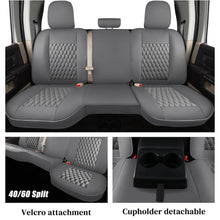 Load image into Gallery viewer, 2009-2023 Ram 1500, 2010-2024 Ram 2500 3500 Crew Cab Custom Fit Seat Covers Coverado Leather Auto Seat Protector with Concave Front, Split Curved Back/ Flat Back Seats Full Coverage