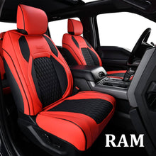 Load image into Gallery viewer, 2009-2018 Ram 1500, 2010-2024 Ram 2500 3500 Crew Cab Custom Fit Seat Covers Coverado Leather Auto Seat Protector with Concave Front, Split Curved Back/ Flat Back Seats Full Coverage