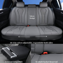 Load image into Gallery viewer, Coverado Front and Back Seat Covers for Cars Full Set Premium Leatherette Auto Seat Protectors Waterproof Universal Fit