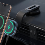 Coverado Magnetic Car Mount Charger, 15W Fast Wireless Car Phone Charger Fit for iPhone 16 15 14 13 12