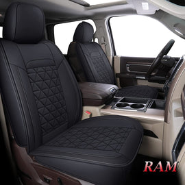 50% OFF🔥🔥 Fit 2002-2023 Ram 1500/2500/3500 Crew Cab Coverado Custom Car Seat Covers with Curved Back Full Set 60/40 Split Bench Seat
