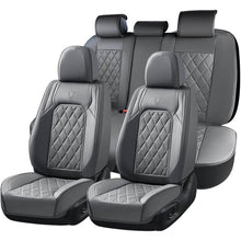 Load image into Gallery viewer, Coverado 5 Seats Front and Back Car Seat Covers Faux Leather Full Set Breathable Waterproof Auto Seat Protectors Universal Fit