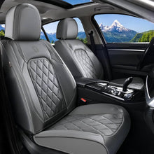 Load image into Gallery viewer, Coverado 5 Seats Front and Back Car Seat Covers Faux Leather Full Set Breathable Waterproof Auto Seat Protectors Universal Fit