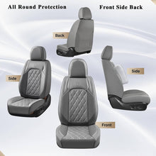 Load image into Gallery viewer, Coverado 5 Seats Front and Back Car Seat Covers Faux Leather Full Set Breathable Waterproof Auto Seat Protectors Universal Fit
