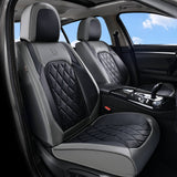Coverado 2 Seats Front Seat Covers for Cars Leatherette Driver Passenger Seat Protectors Breathable Waterproof Universal Fit