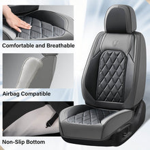 Load image into Gallery viewer, Coverado 5 Seats Front and Back Car Seat Covers Faux Leather Full Set Breathable Waterproof Auto Seat Protectors Universal Fit