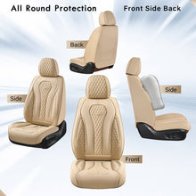 Load image into Gallery viewer, Coverado 2 Seats Driver Passenger Premium Leather Front Car Seat Covers Luxury Auto Seat Protectors Universal Fit