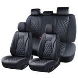 Coverado Seat Covers Set for Cars with Diamond Design Front and Back Auto Protectors Universal Fit