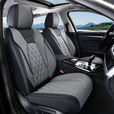 2 Seats Coverado Front Seat Covers Set for Cars with Diamond Design Universal Fit