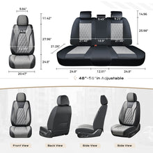 Load image into Gallery viewer, 2 Seats Coverado Front Seat Covers Set for Cars with Diamond Design Universal Fit