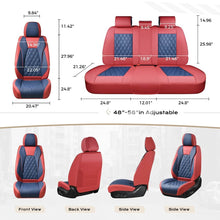 Load image into Gallery viewer, 2 Seats Coverado Front Seat Covers Set for Cars with Diamond Design Universal Fit