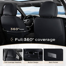 Load image into Gallery viewer, Coverado 5 Seats Full Set Front and Back Seat Covers Faux Leather Auto Interior Seats Universal Fit