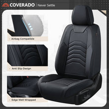 Load image into Gallery viewer, Coverado 5 Seats Full Set Front and Back Seat Covers Faux Leather Auto Interior Seats Universal Fit