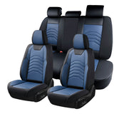 Coverado 5 Seats Full Set Front and Back Seat Covers Faux Leather Auto Interior Seats Universal Fit