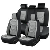 Coverado Front and Back Seat Covers Faux Leather Auto Interior Seats Universal Fit