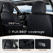 Load image into Gallery viewer, Coverado 5 Seats Full Set Front and Back Seat Covers Faux Leather Auto Interior Seats Universal Fit