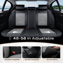 Load image into Gallery viewer, Coverado 5 Seats Full Set Front and Back Seat Covers Faux Leather Auto Interior Seats Universal Fit