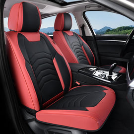 50% OFF🔥🔥Coverado Front and Back Seat Covers Faux Leather Auto Interior Seats Universal Fit