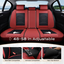 Load image into Gallery viewer, Coverado 5 Seats Full Set Front and Back Seat Covers Faux Leather Auto Interior Seats Universal Fit