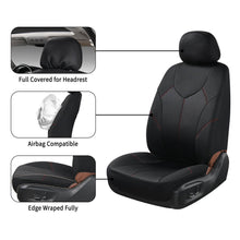 Load image into Gallery viewer, Coverado PVC Front and Back Seat Covers Comfortable and Fashion Seat Protectors Universal Fit