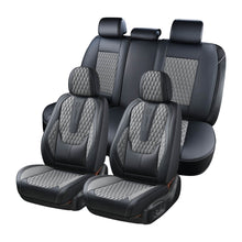 Load image into Gallery viewer, Coverado Nappa Leather Full Set Seat Covers Universal Fit Waterproof Auto Vehicle Seat Protectors