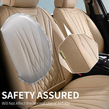 Load image into Gallery viewer, Coverado Car Front and Back Seat Covers Set Premium Leatherette Water Resistant Seat Protectors Universal Fit