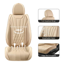 Load image into Gallery viewer, Coverado Car Front Seat Covers 2-Seat Premium Leatherette Water Resistant Seat Protectors Universal Fit